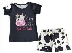 LL Shopping With Daddy's Moo Lah Shorts Outfit