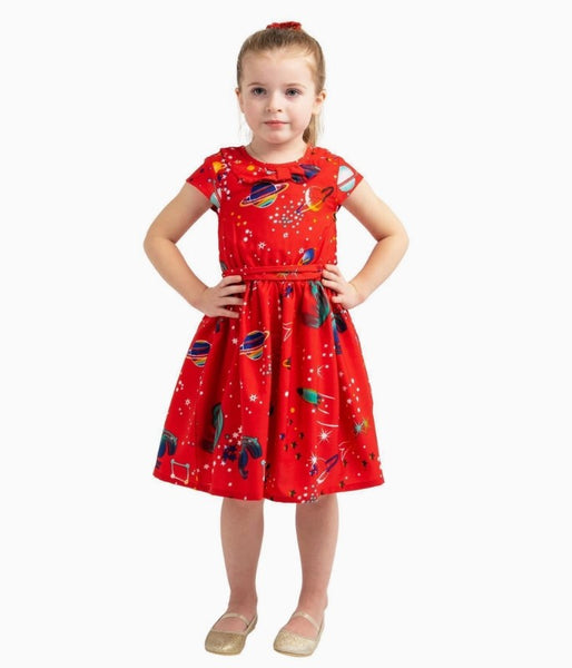 LL Vintage Style Peter Pan Collar Dresses Galaxy Red