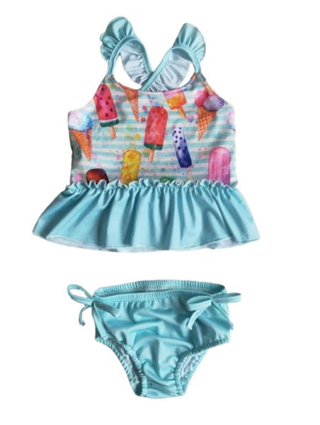 Summer Popsicle Perfection Swimsuit Outfit Whimsical Bathing Suit - Kids Clothes