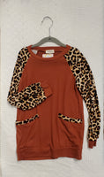 AC Leopard Print Long Sleeve w/ Pockets