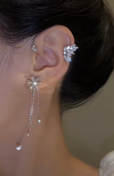 Sun tassel earrings