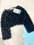 AC Black Cuddler Fur Bolero