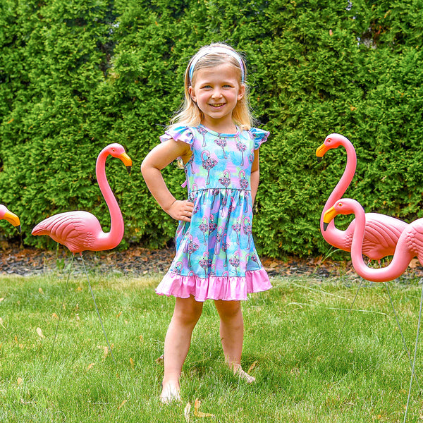 AC Flowery Flamingo Girl Dress