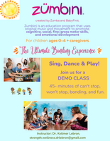 #ZUMB FREE Zumbini DEMO Class, Wednesdays @ 10:30 am