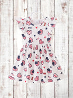 AC America Heart Girl Boutique Dress