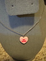 J&G Valentine's Day Necklaces on stainless steel chain