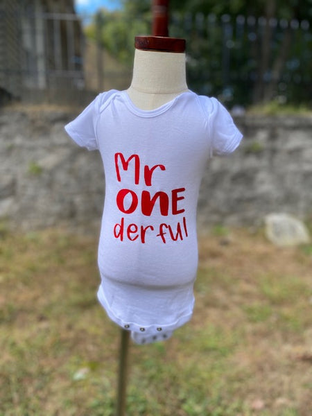 BTD "onederful" onesie