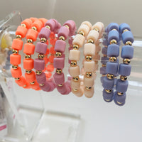 Lil'Gyft - Kids bracelets - Gold & Clay