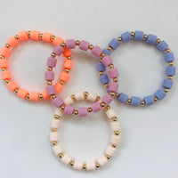 Lil'Gyft - Kids bracelets - Gold & Clay