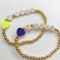 Lil'Gyft Heart bracelet - U rock