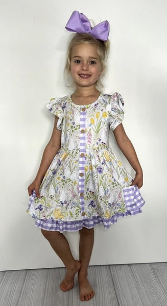 Iris Easter Garden Girls Dress