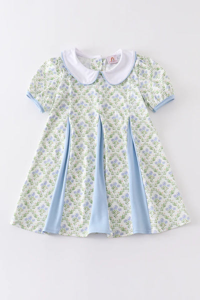 Blue floral dress