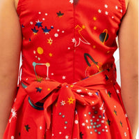 LL Shoulder Bow Dress - Galaxy Red