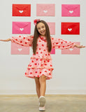 AC Ruffles & Hearts Pink Dress