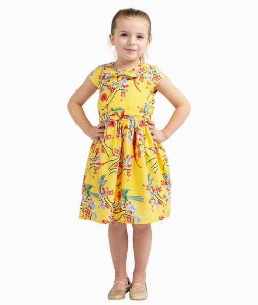 Vintage Style Peter Pan Collar Dresses Bird Yellow – AnnaCalisa.com Vintage Style Peter Pan Collar Dresses Bird Yellow – AnnaCalisa.com