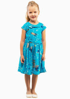 LL Turquoise Vintage Style Peter Pan Collar Dresses Galaxy