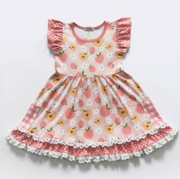 Peach Blossom Girls Dress