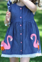 AC Flamingo Applique Dress