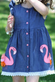 AC Flamingo Applique Dress