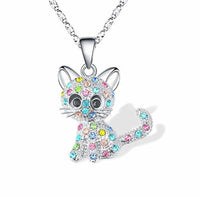 Sun kitty necklace