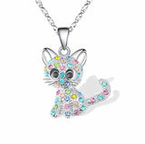 Sun kitty necklace