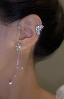Sun Butterfly tassel earrings