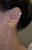 Sun Butterfly tassel earrings