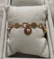 Sun evil eye bracelet