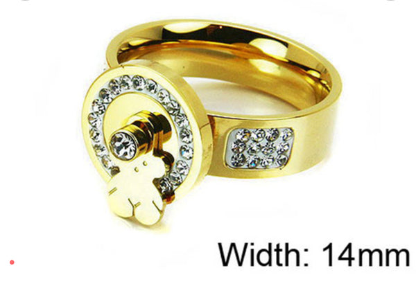 Sun teddy bear ring