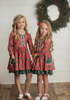 Preorder AC Red & Green Plaid Dress