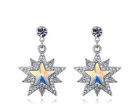 Sun star earrings