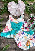 AC Mermaid Printed Baby Set.