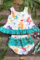 AC Mermaid Printed Baby Set.