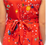 Girls Kids Vintage Audrey Hepburn Style Sizes Galaxy Red