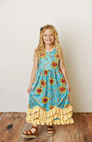 AC Sunflower Gingham 3 Ruffle Dress