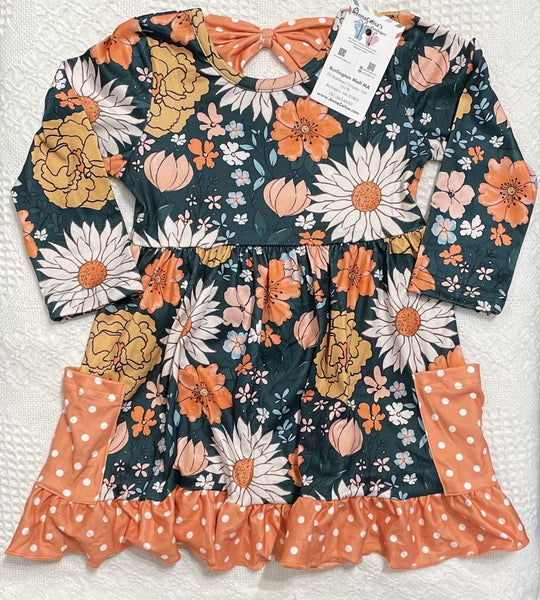 AC Orange Flower Dress