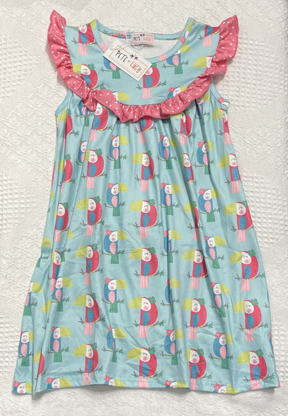 AC Happy Toucan Ruffle Dress