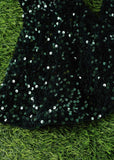 AC Green Sequins Bell Bottoms