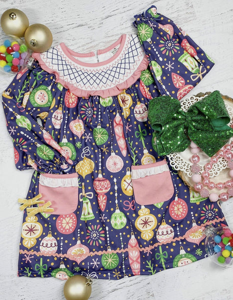 AC Ornaments Smocked Dress