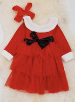 AC Red Miss Santa Ruffle Dress