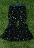 AC Green Sequins Bell Bottoms