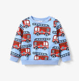 AC Toddler Boy Vehicle Pattern Pullover