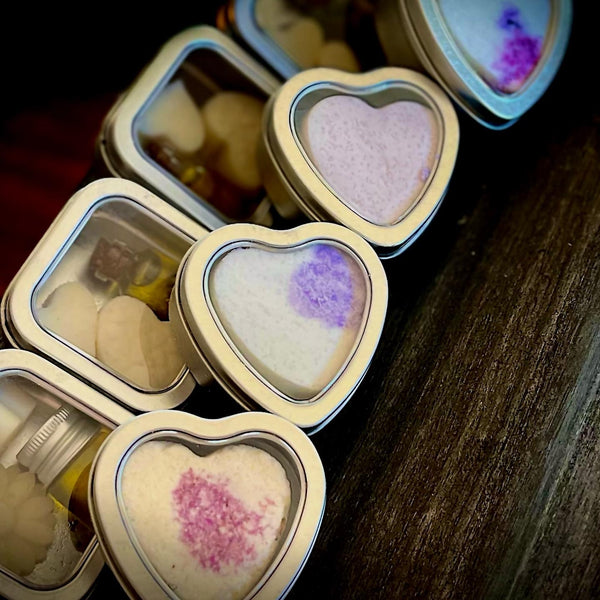 Small bath lavender bombs container