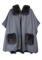 AC Saachi Delilah Faux Fur Pocketed Kimono