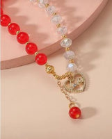 BTL -  Heart Charm Beaded Bracelet
