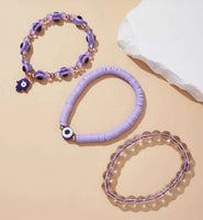 BTL - 3pcs Evil Eye Beaded Bracelet