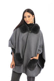 AC Saachi Delilah Faux Fur Pocketed Kimono
