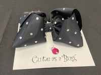 CAB Black Rhinestone Bow