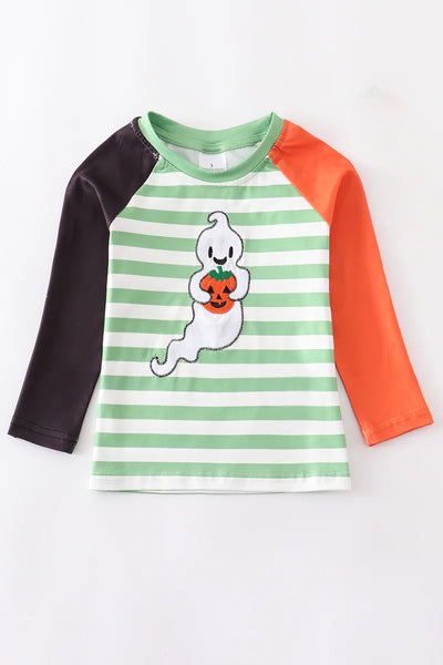 Halloween Color Block Ghost Applique