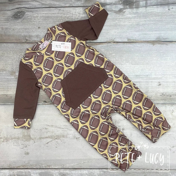 AC Boy's Football Fun Romper